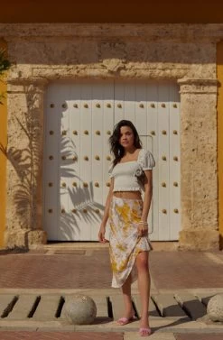 Nava Tie Dye Midi Skirt -Chic Outfit Shop 200119 ASTR Label 0588