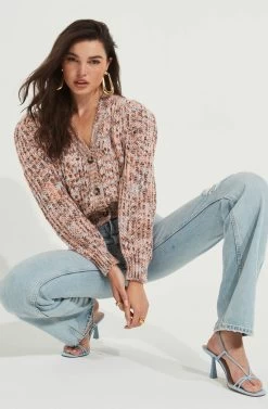 Gramercy Contrast Button Cardigan