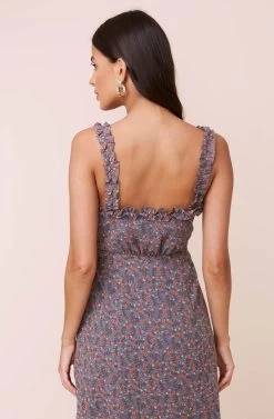 Blended Floral Dress -Chic Outfit Shop ACDR100110 BLUEMULTIFLORAL 5