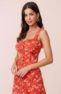Blended Floral Dress -Chic Outfit Shop ACDR100110 CORALDITSY 3