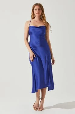 Gaia Midi Dress -Chic Outfit Shop ACDR100133S INDIGO 2
