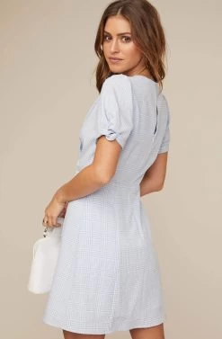 Taylor Mini Dress -Chic Outfit Shop ACDR100146 SKY WHITE 3 2 A