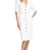 Logan Midi Dress -Chic Outfit Shop ACDR100154 WHITE 1