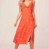 Brigitte Midi Dress -Chic Outfit Shop ACDR100239 ATOMIC ORANGE PRINT 1A a071f7f1 5328 45f9 89f2 eeff56c16a19
