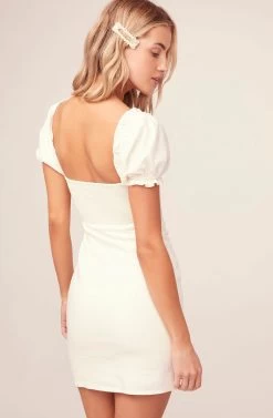 Nina Bodycon Dress -Chic Outfit Shop ACDR100244 OFF WHITE 4A