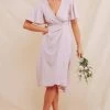Delaney Midi Dress -Chic Outfit Shop ACDR100310 DUSTY LILAC 1