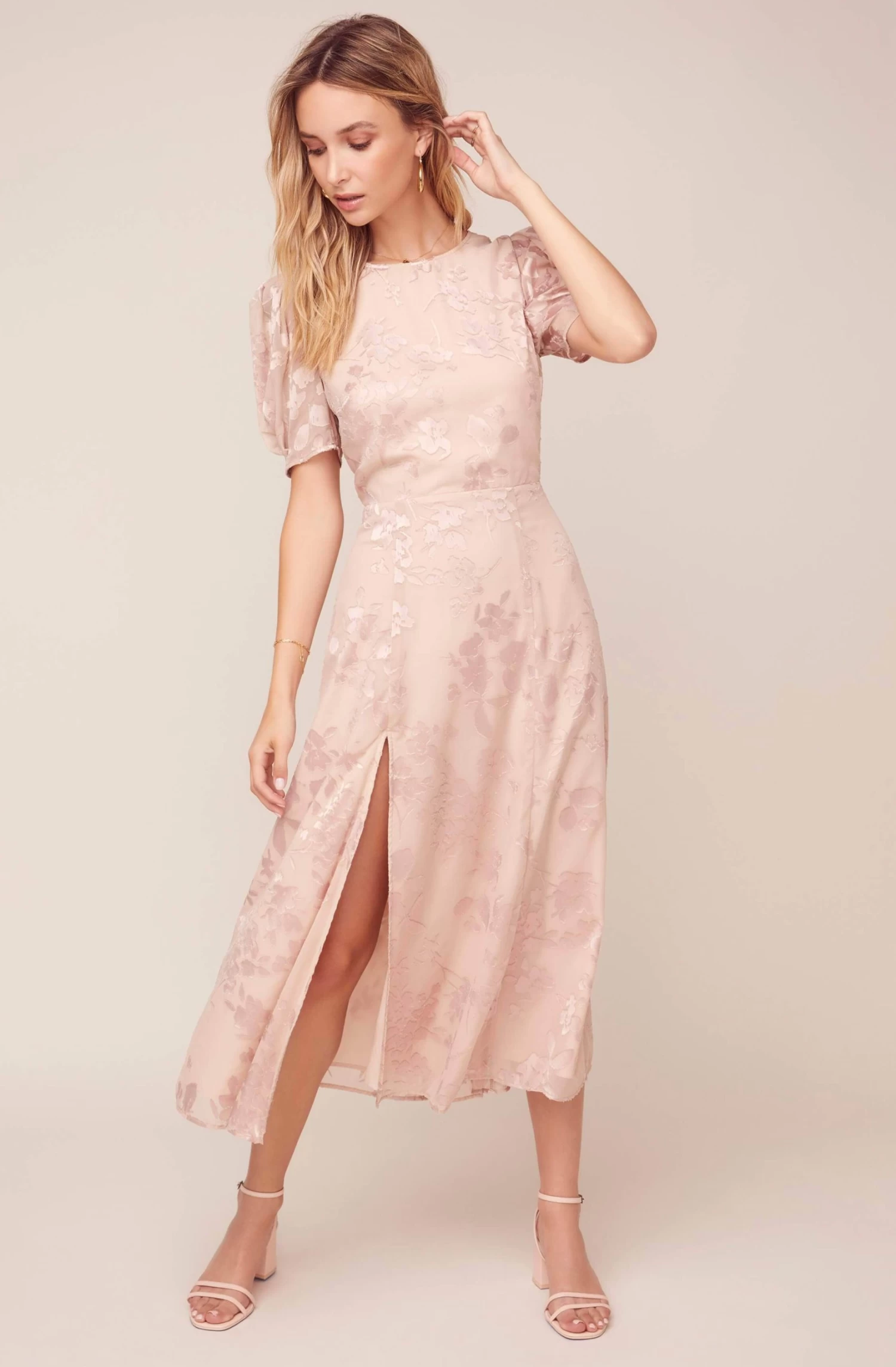 Monarch Floral Jacquard Midi Dress 5 Monarch Floral Jacquard Midi Dress - Image 3