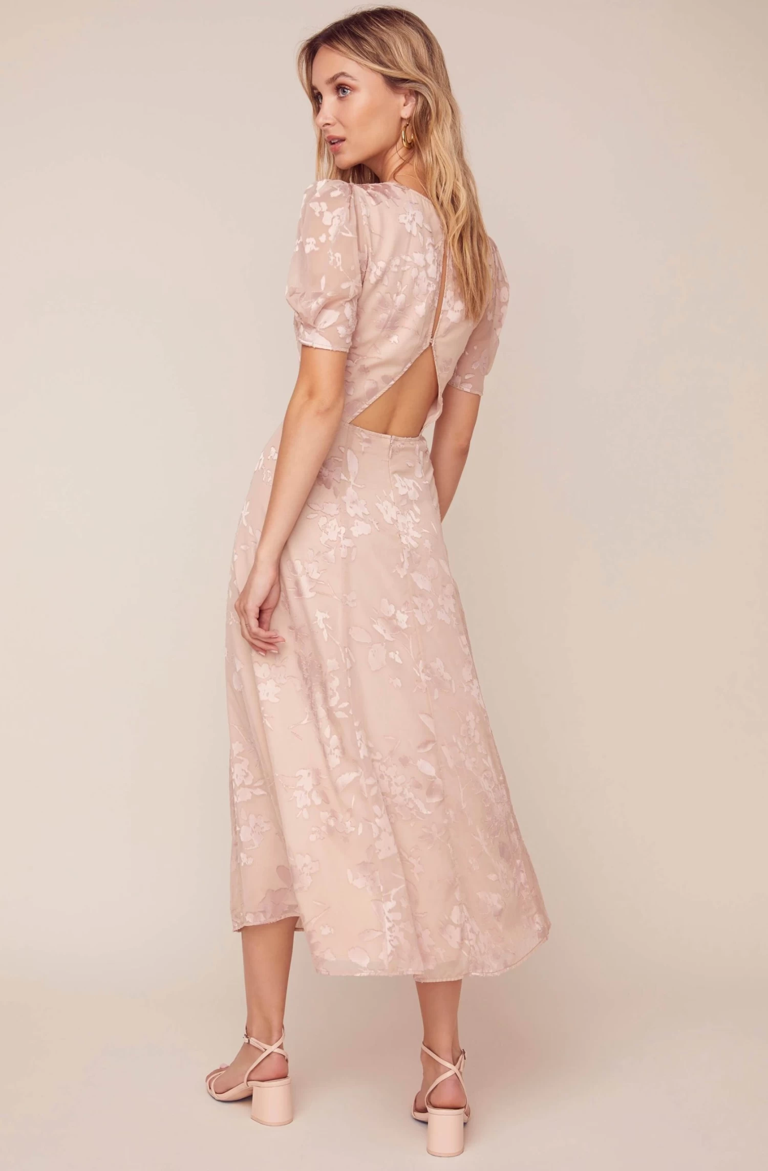 Monarch Floral Jacquard Midi Dress 6 Monarch Floral Jacquard Midi Dress - Image 4