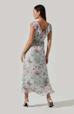 Tempest Floral Ruffle Midi Dress 12 Tempest Floral Ruffle Midi Dress -Chic Outfit Shop ACDR100578 IVORY LILACFLORAL 5 d80211bf 1f4a 4f31 b505 c7f32598f59d