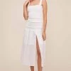 Tessa Smocked Eyelet Midi Dress 1 Tessa Smocked Eyelet Midi Dress -Chic Outfit Shop ACDR100585 WHITE 1