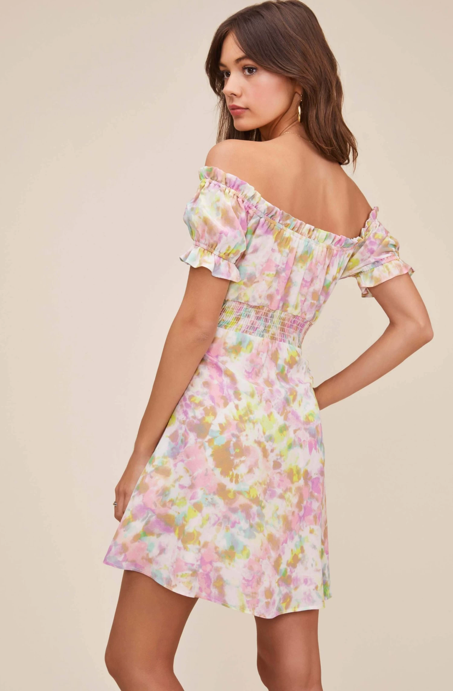 Imagine Tie Dye Off Shoulder Dress 5 Imagine Tie Dye Off Shoulder Dress - Image 3