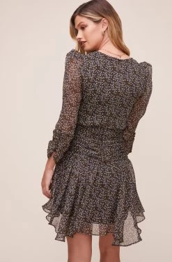 Savannah Floral Dress 16 Savannah Floral Dress -Chic Outfit Shop ACDR100698YC BLACK YELLOW MULTI FLORAL 4