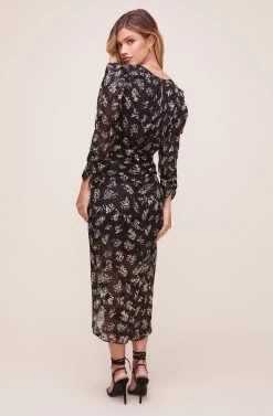 Maven Dress -Chic Outfit Shop ACDR100713BS BLACK IVORY MULTI 3