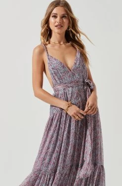 Eartha Floral Maxi Dress -Chic Outfit Shop ACDR100834B BLUEPINKMULTIDITSY 0570 22d46bb6 d53c 4e2a a2ed 600112026bd8