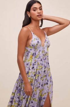 Lizbeth Floral Maxi Dress 10 Lizbeth Floral Maxi Dress -Chic Outfit Shop ACDR100854R004 PURPLELEMONFLORAL 4