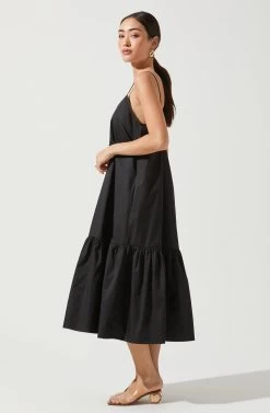 Maysel Midi Dress -Chic Outfit Shop ACDR100880 BLACK 2