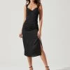 Alva Sweetheart Midi Dress -Chic Outfit Shop ACDR101003B BLACK 1885 2