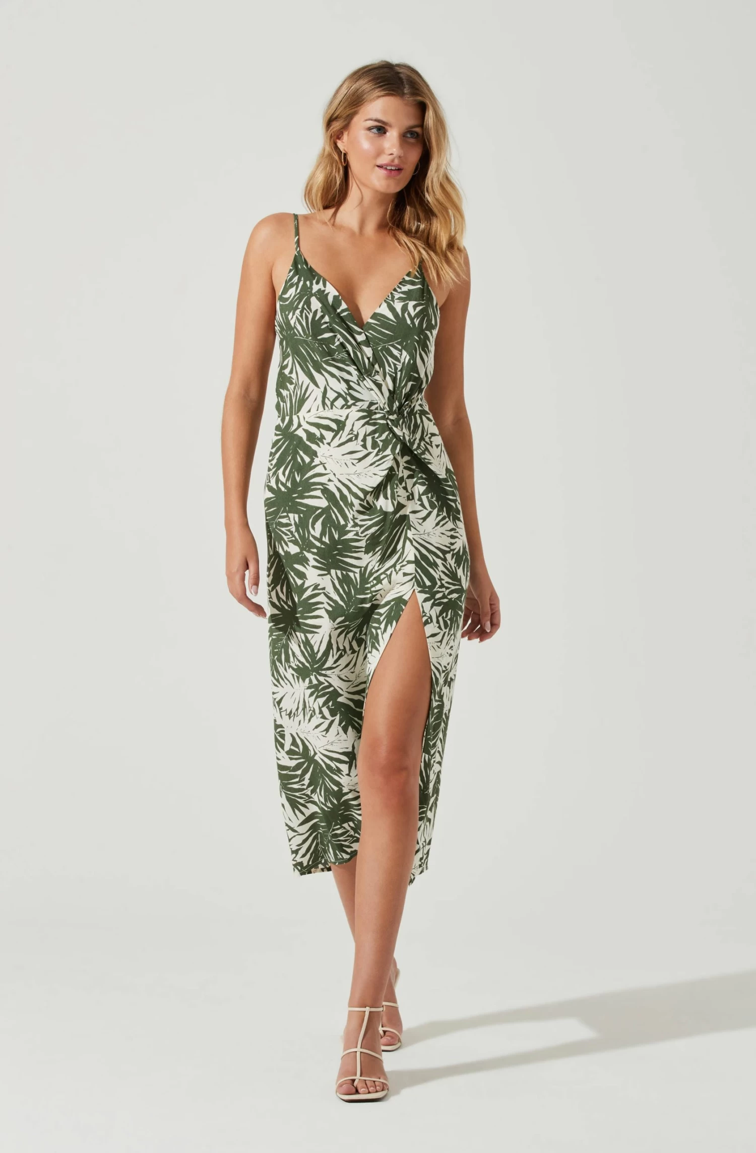 Destination Tropical Print Side Slit Midi Dress 6 Destination Tropical Print Side Slit Midi Dress - Image 4