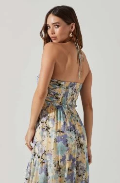 Rozina Floral Cutout Maxi Dress 9 Rozina Floral Cutout Maxi Dress -Chic Outfit Shop ACDR101542 BLUEGREENFLORAL 3