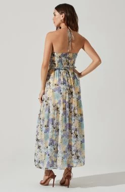 Rozina Floral Cutout Maxi Dress 10 Rozina Floral Cutout Maxi Dress -Chic Outfit Shop ACDR101542 BLUEGREENFLORAL 4