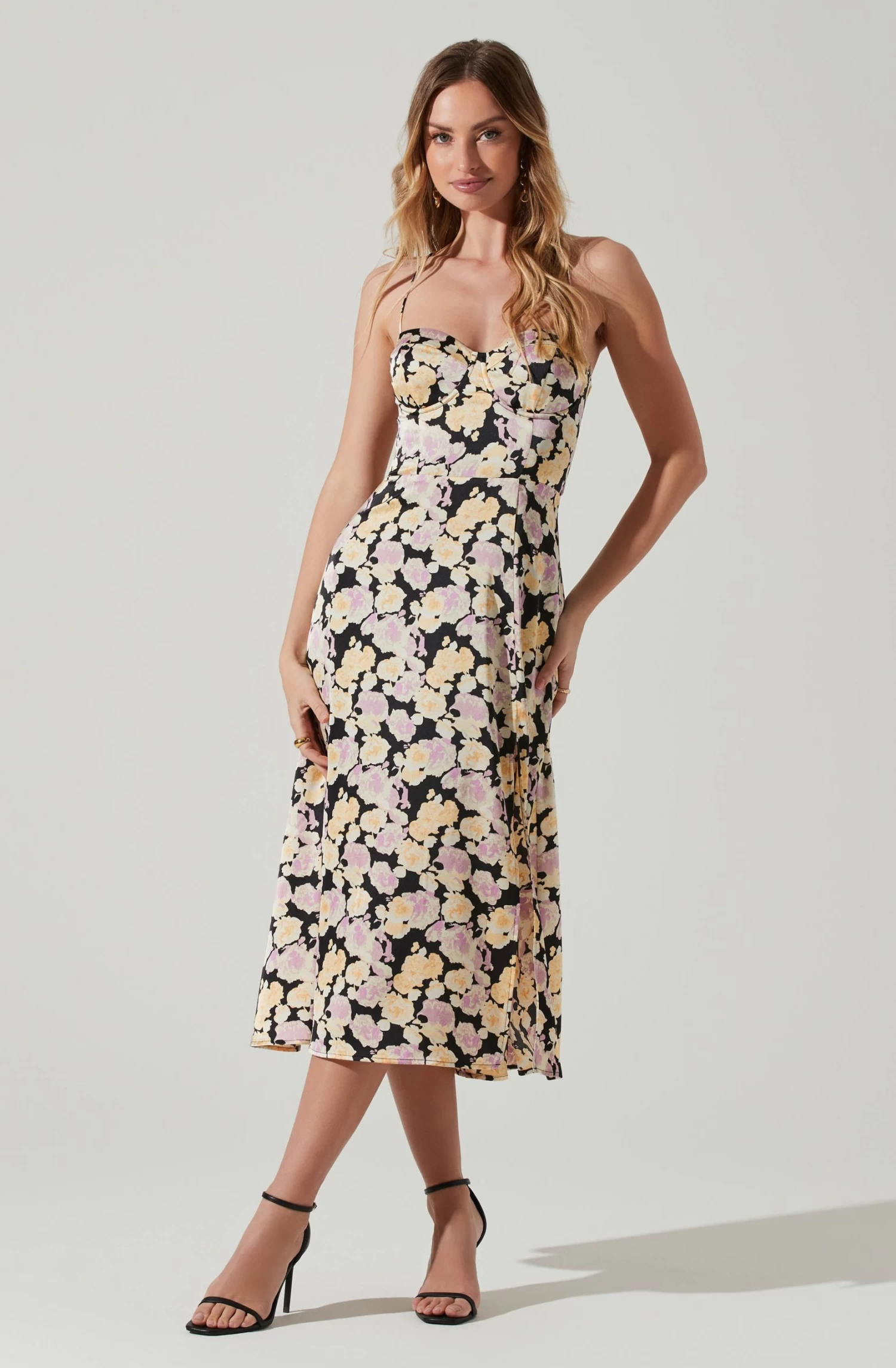 Gala Bustier Cross Strap Midi Dress 13 Gala Bustier Cross Strap Midi Dress - Image 11