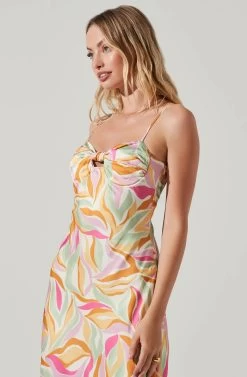 Chic Outfit Shop -Chic Outfit Shop ACDR101558R MUSTARDPINKFLORAL 2