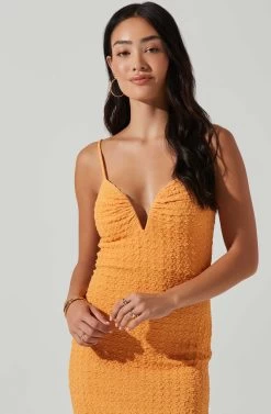 Chic Outfit Shop -Chic Outfit Shop ACDR101570L TANGERINE 2