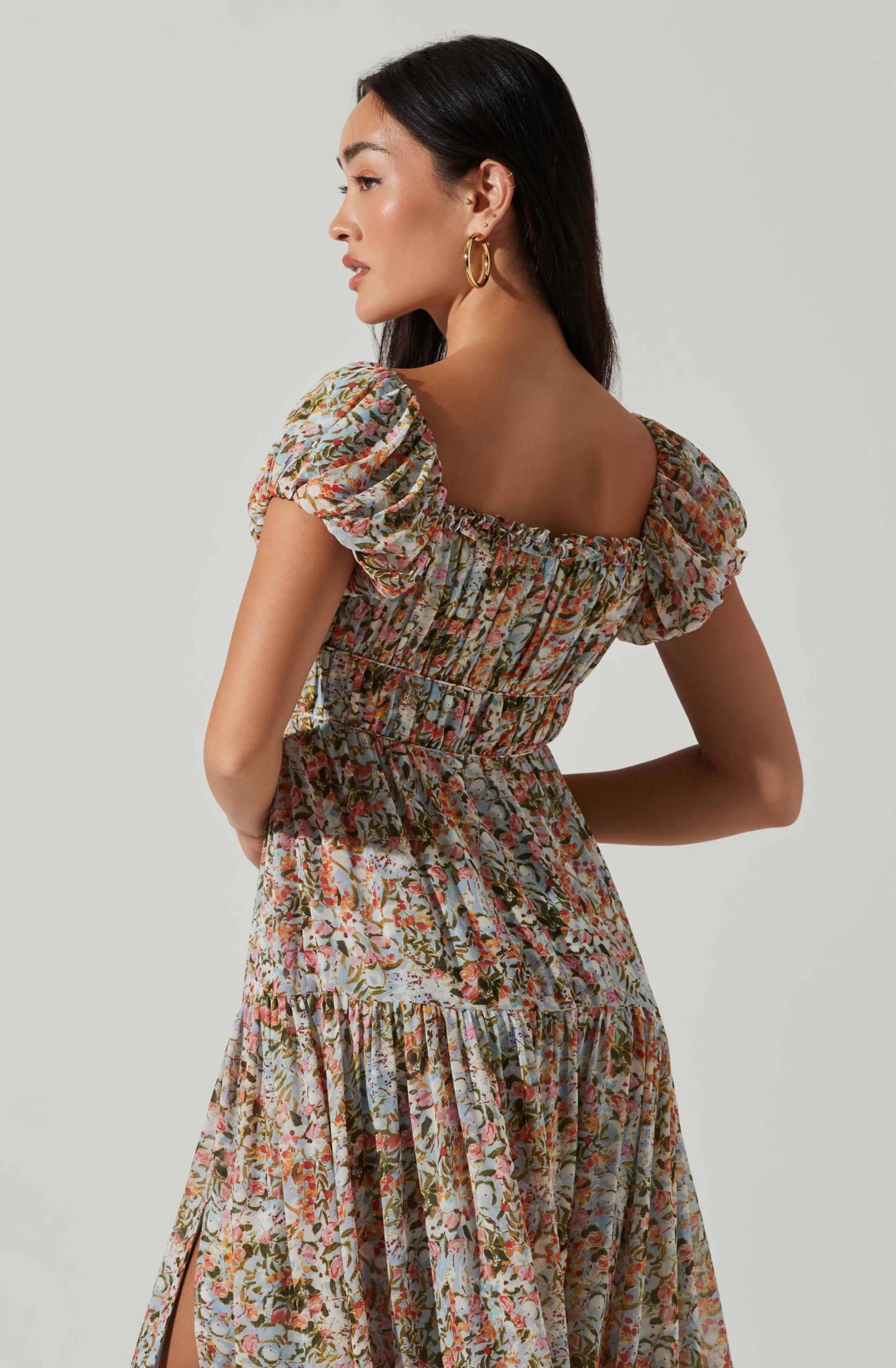 Roseline Off Shoulder Floral Maxi Dress 11 Roseline Off Shoulder Floral Maxi Dress - Image 9