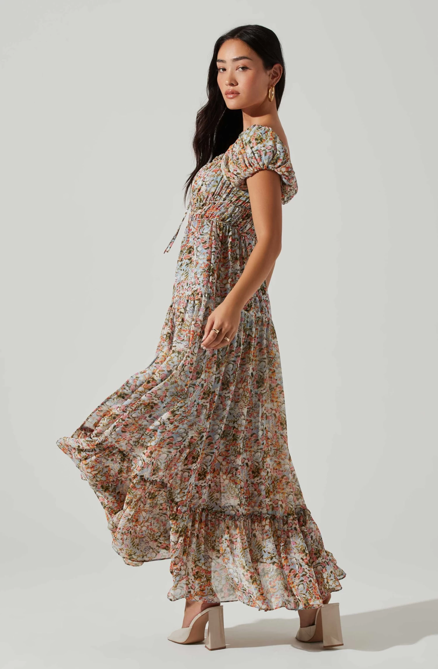 Roseline Off Shoulder Floral Maxi Dress 12 Roseline Off Shoulder Floral Maxi Dress - Image 10