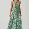 Sivana Halter Neck Floral Maxi Dress -Chic Outfit Shop ACDR101690 GREENFLORAL 1
