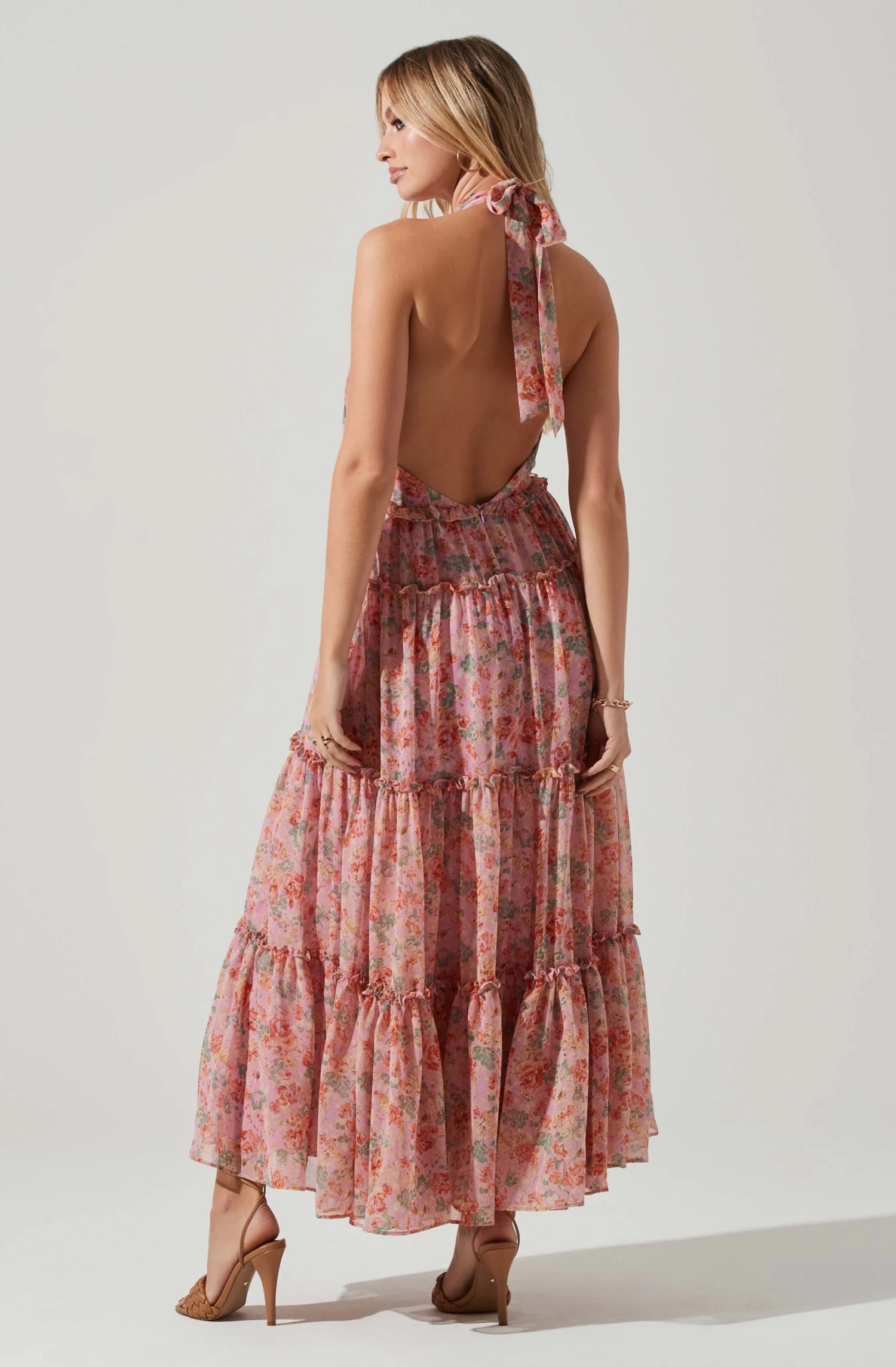 Jaidee Floral Tiered Maxi Dress 8 Jaidee Floral Tiered Maxi Dress - Image 6