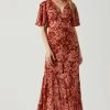Kenzie Floral Maxi Dress 2 Kenzie Floral Maxi Dress -Chic Outfit Shop ACDR101860DS RUSTFLORAL 1