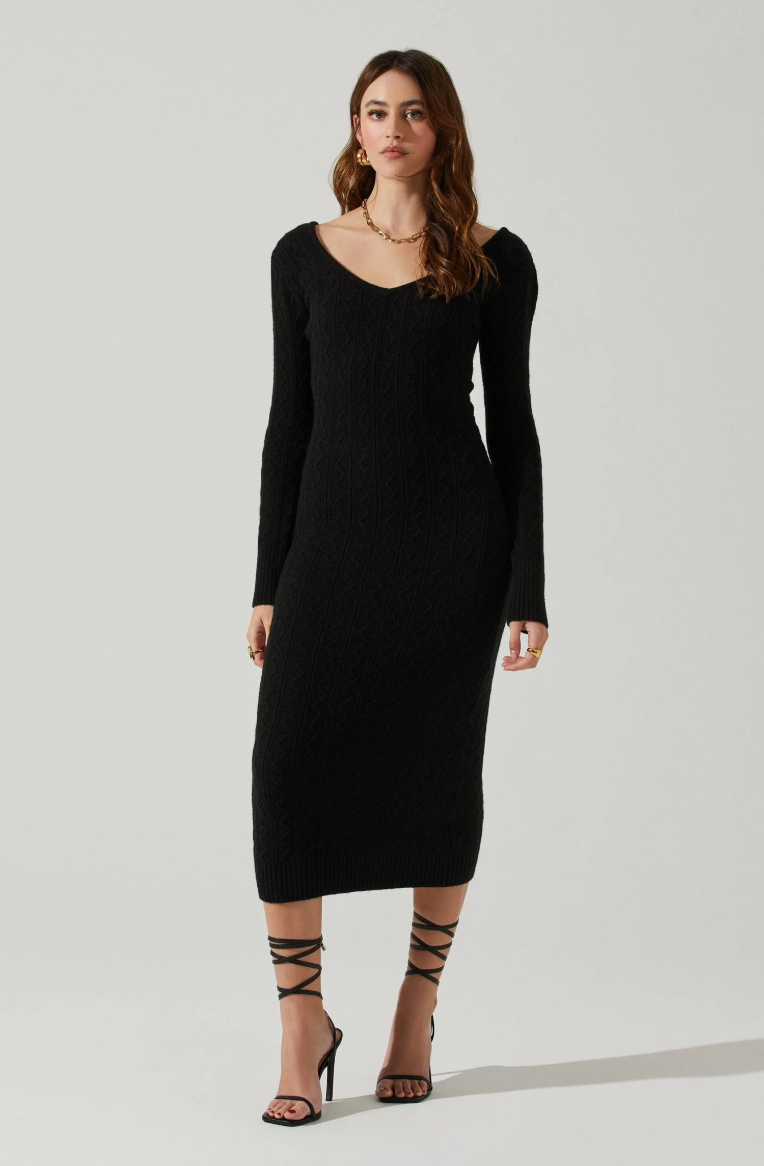 Regina Cutout Midi Sweater Dress 3 Regina Cutout Midi Sweater Dress