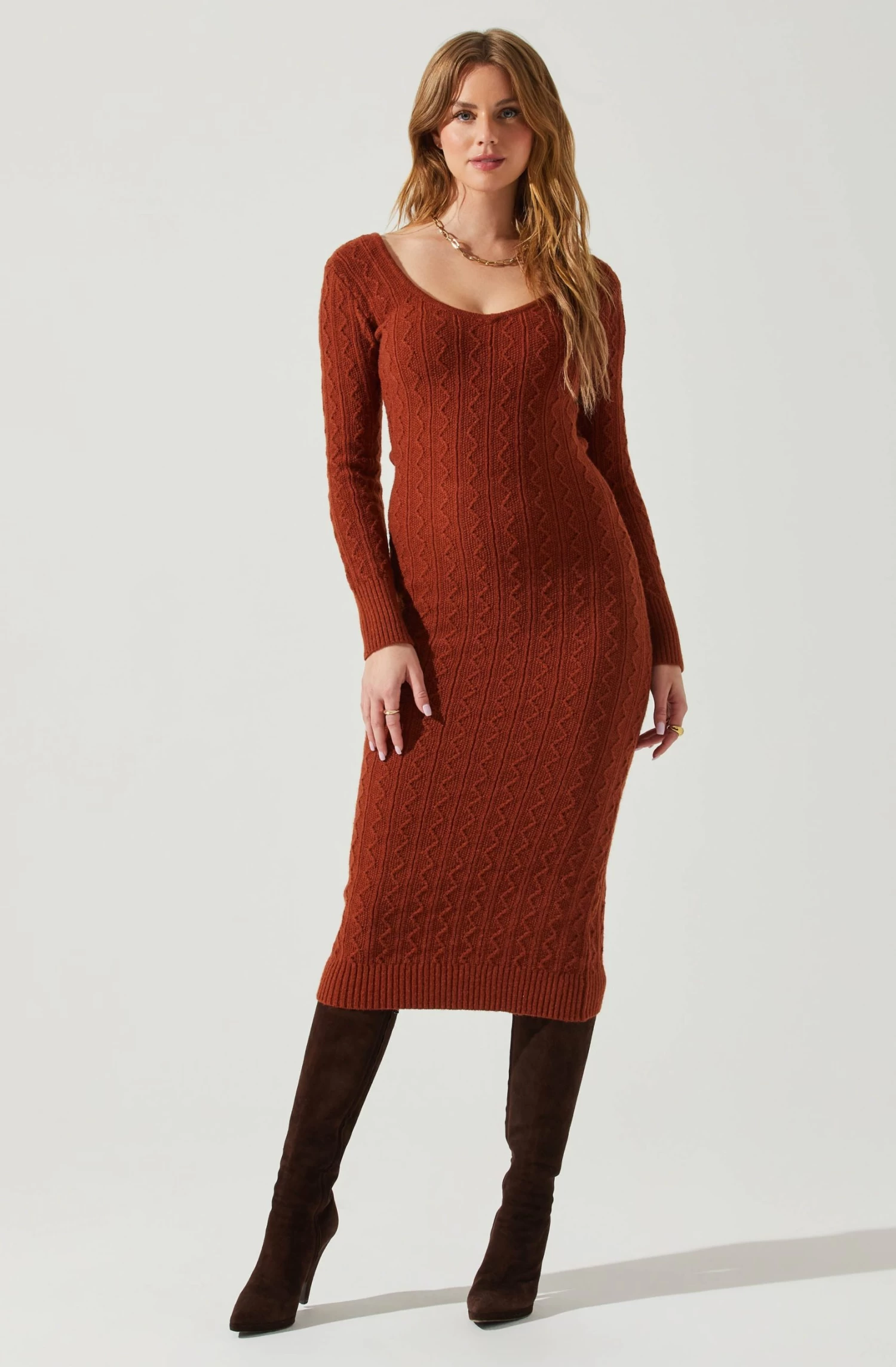 Regina Cutout Midi Sweater Dress 9 Regina Cutout Midi Sweater Dress - Image 7