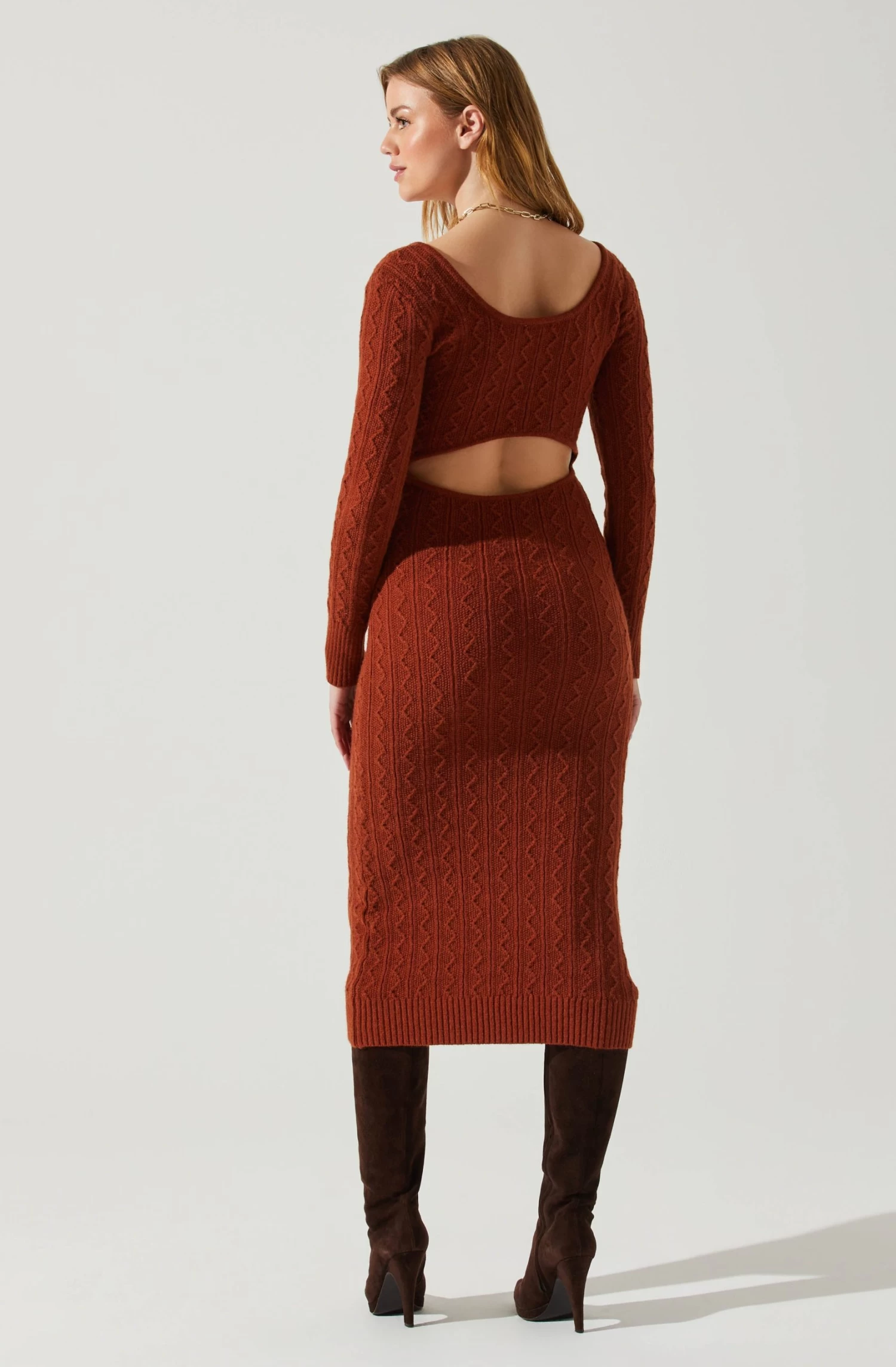 Regina Cutout Midi Sweater Dress 14 Regina Cutout Midi Sweater Dress - Image 12