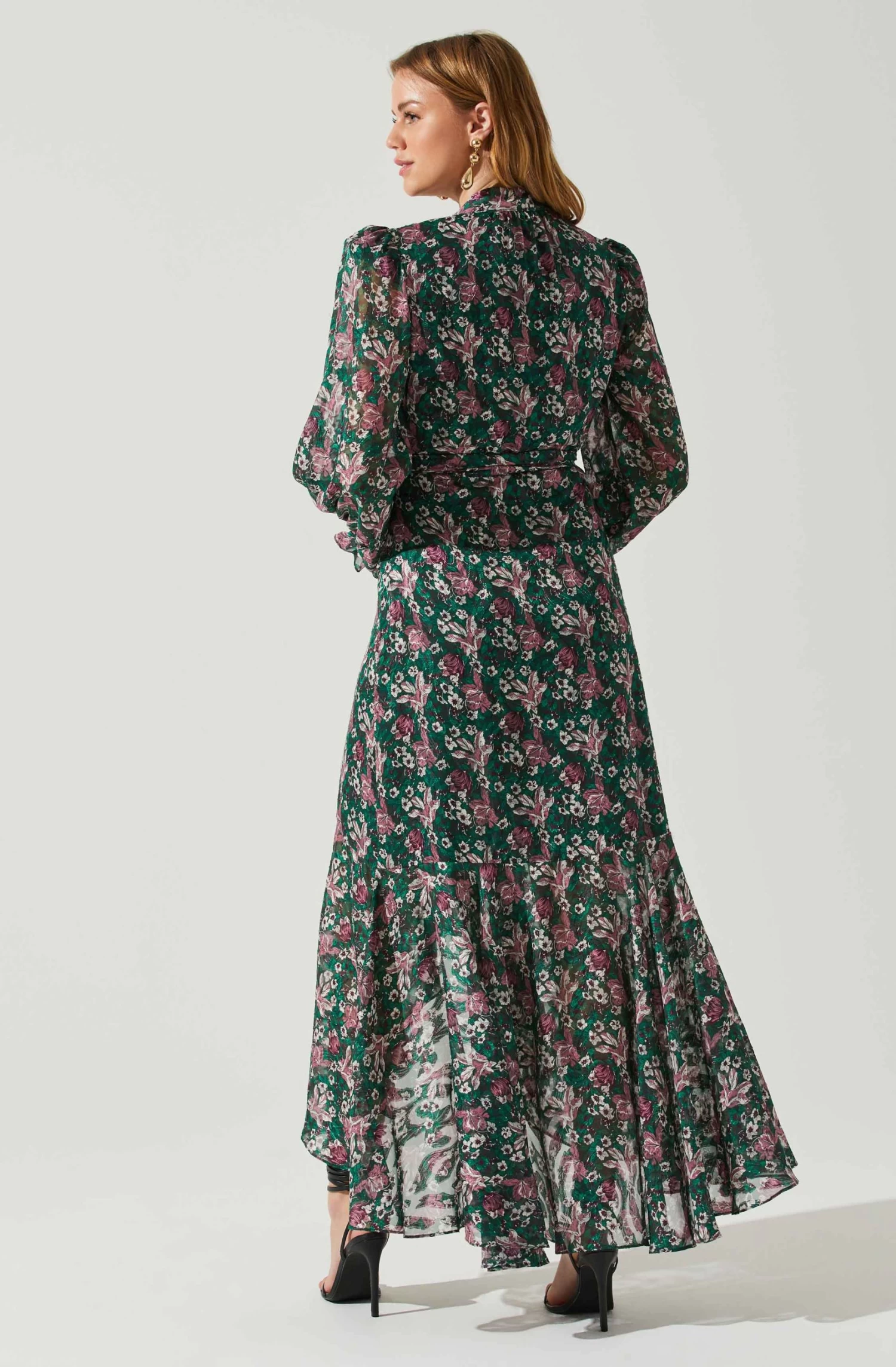 Kamila Long Sleeve Floral Wrap Maxi Dress 14 Kamila Long Sleeve Floral Wrap Maxi Dress - Image 12