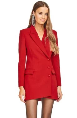 Lina Dress -Chic Outfit Shop ACDR15072 LIPSTICK RED 01