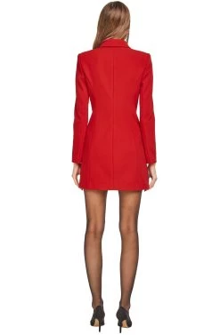 Lina Dress -Chic Outfit Shop ACDR15072 LIPSTICK RED 03