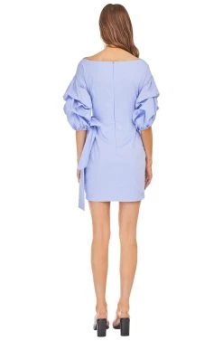 Shea Mini Dress -Chic Outfit Shop ACDR95014 COTTON BLUE 03