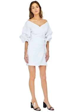 Shea Mini Dress -Chic Outfit Shop ACDR95014 WHITE 02