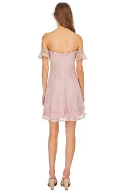 Poppy Lace Dress -Chic Outfit Shop ACDR95087 ROSE 03