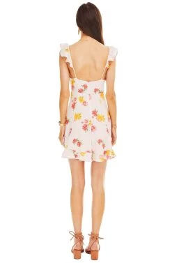 Brianne Floral Dress 7 Brianne Floral Dress -Chic Outfit Shop ACDR95205 BLUSH MULTI FLORAL 03