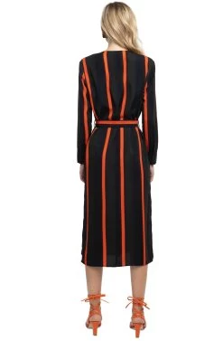 Copy Of Long Sleeve Front Tie Dress -Chic Outfit Shop ACDR95335 GREEN STRIPE 06 4cfbbac7 8573 4df3 915d 15d6fc14251b