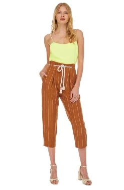 Neo Pants -Chic Outfit Shop ACP7024 PAPAYA STRIPE 01
