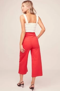 Nixon Wide Leg Pants -Chic Outfit Shop ACP7040 STRAWBERRY RED 3AA 223cdf82 9202 4719 89bb 2189ad4f220f