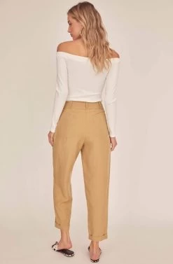 Calla Khaki Pants -Chic Outfit Shop ACP7106 KHAKI 3A