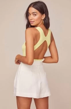 Pacific Pleated Shorts -Chic Outfit Shop ACP7113 WHITE 4