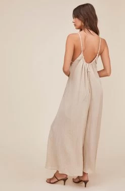 Suraya Wide Leg Jumpsuit 18 Suraya Wide Leg Jumpsuit -Chic Outfit Shop ACP7140 SAND 3
