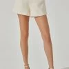 Amiah High Waist Shorts -Chic Outfit Shop ACP7247T CREAM 1