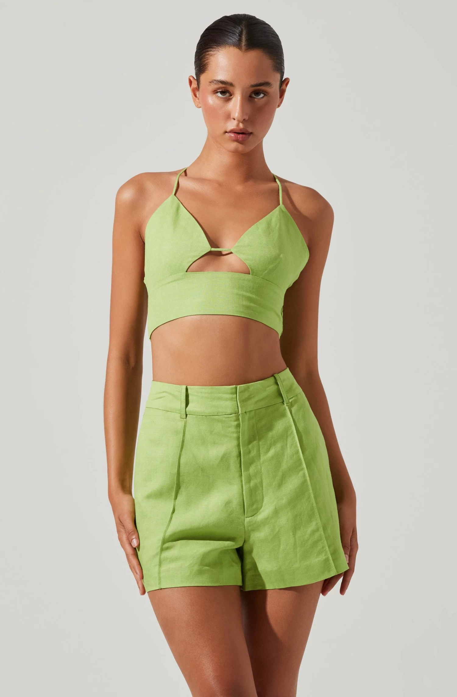 Amiah Seamed High Waist Shorts 8 Amiah Seamed High Waist Shorts - Image 6